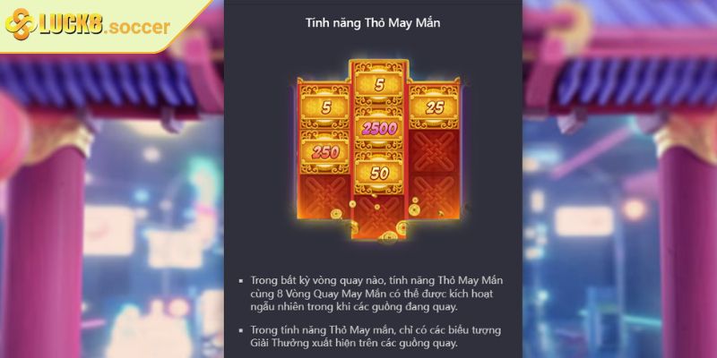 Tính năng free spin trong Thỏ May Mắn